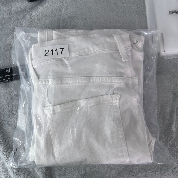 AYR All Year Round Vintage Flare Leg Jeans Mid Rise Womens Size 26 White - Picture 14 of 14